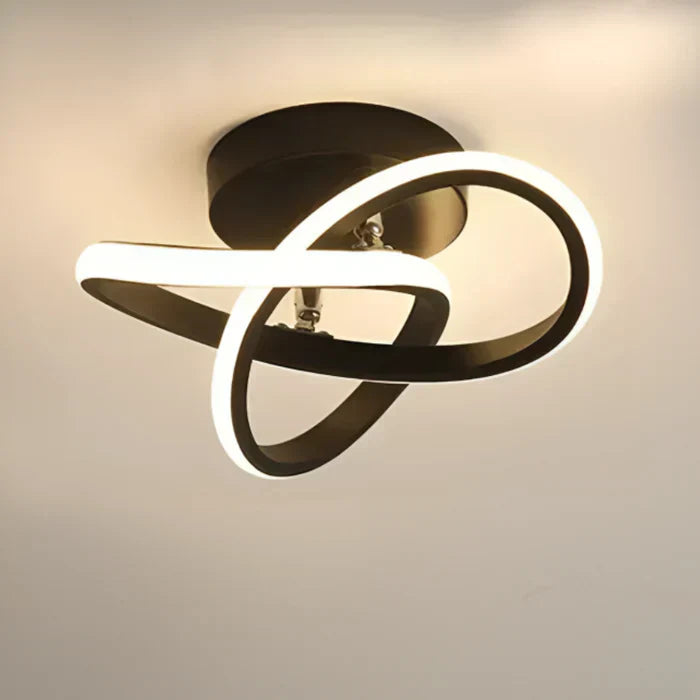Lisslune | Modern LED Ceiling Lamp with Double Ring Design - Twilight Rings