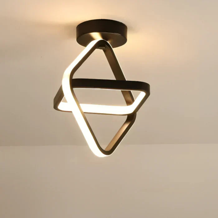 Lisslune | Modern LED Ceiling Lamp with Double Ring Design - Twilight Rings