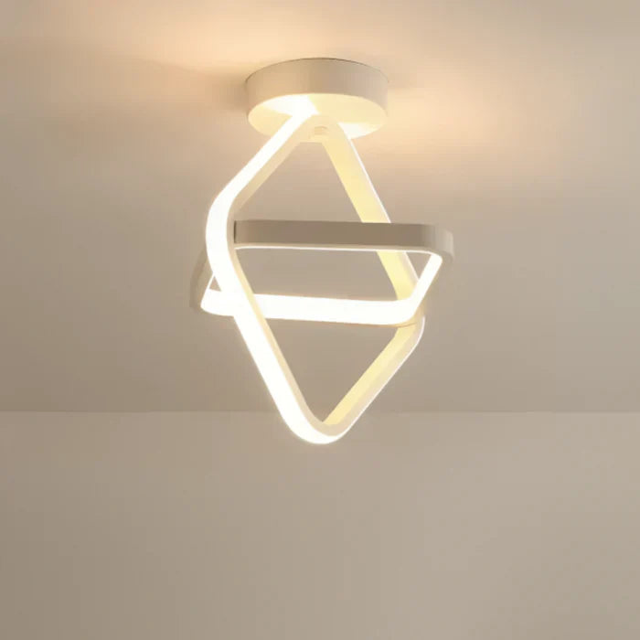Lisslune | Modern LED Ceiling Lamp with Double Ring Design - Twilight Rings