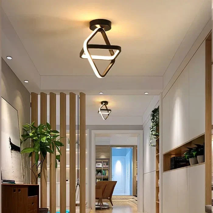 Lisslune | Modern LED Ceiling Lamp with Double Ring Design - Twilight Rings