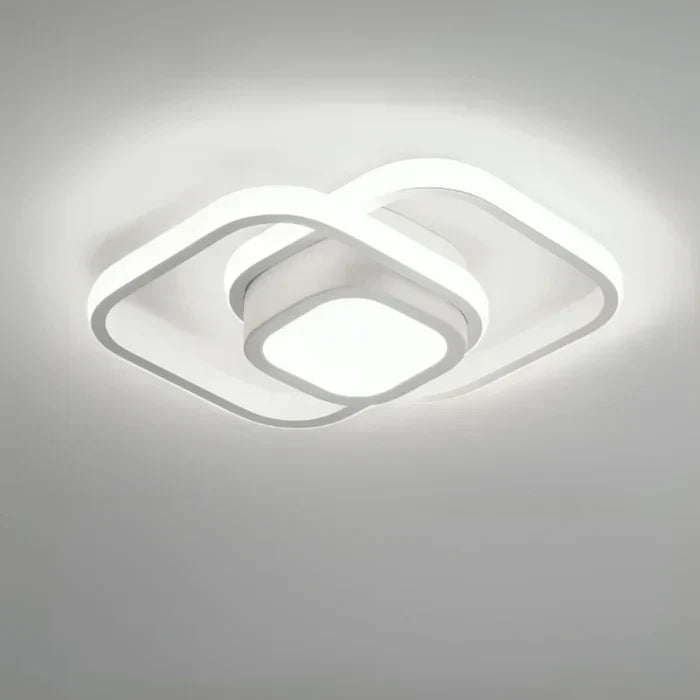 Lisslune | Modern LED Ceiling Lamp with Double Ring Design - Twilight Rings