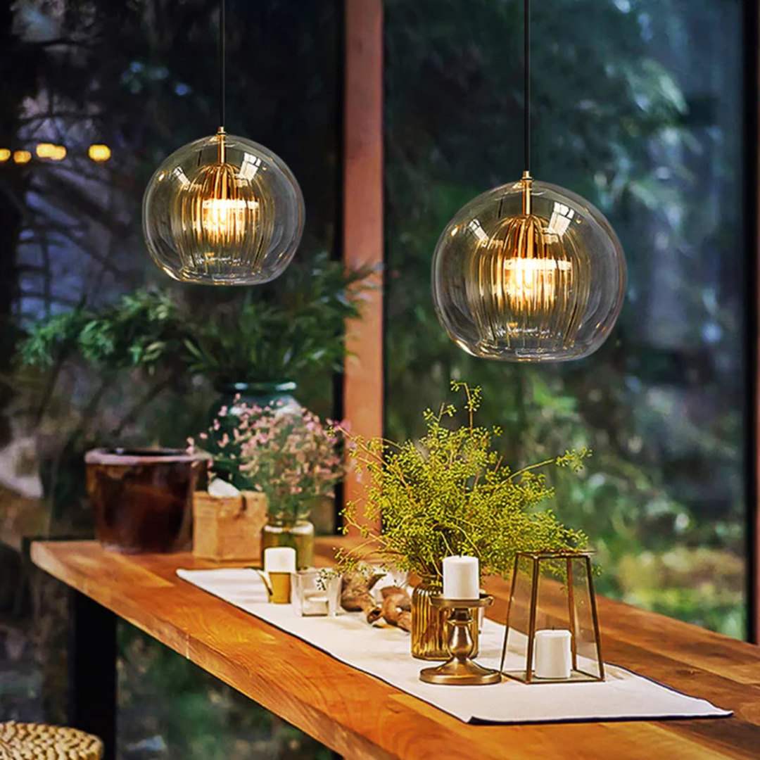 Lisslune | Modern Spherical LED Pendant Light - Aurora Sphere