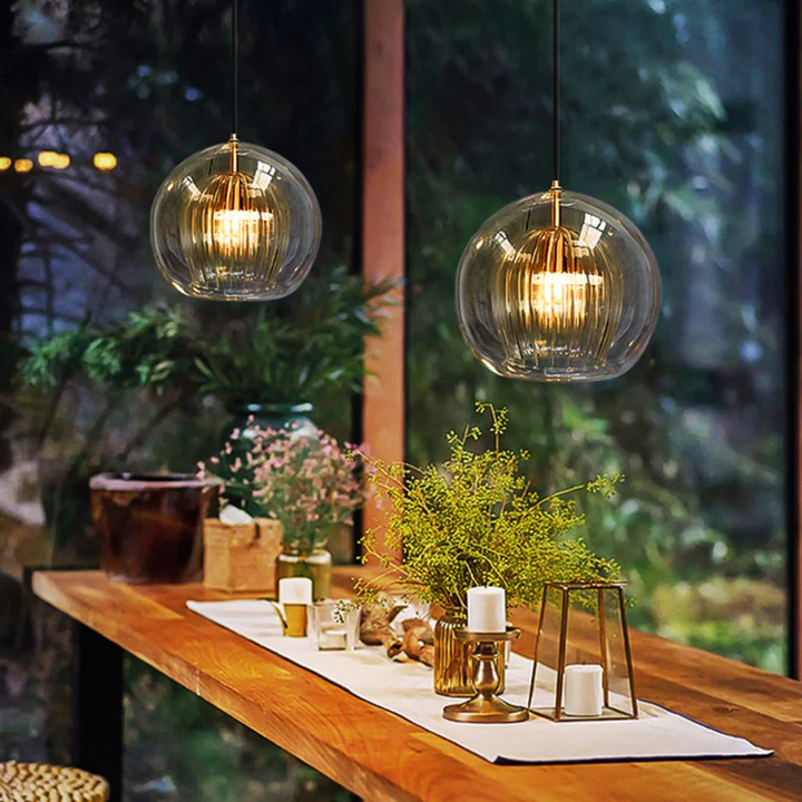 Lisslune | Modern Spherical LED Pendant Light - Aurora Sphere