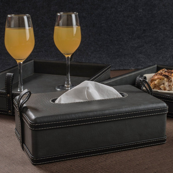 Lisslune | Modèra Premium Leatherite Tissue Case | Stylish and durable tissue organizer for modern spaces