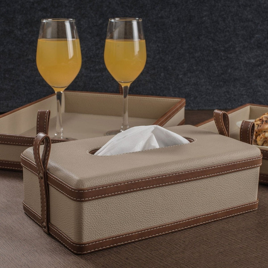Lisslune | Modèra Premium Leatherite Tissue Case | Stylish and durable tissue organizer for modern spaces