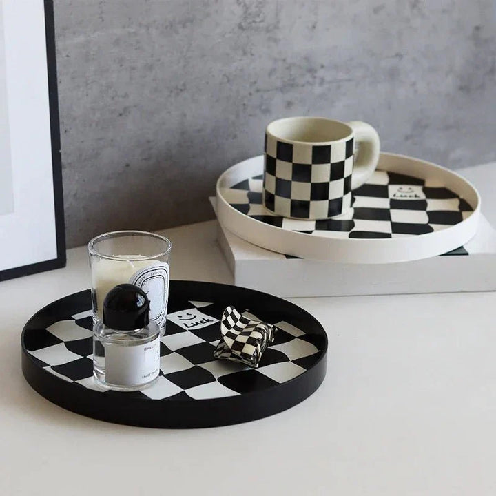 Lisslune | Monochrome Chessboard Storage Tray