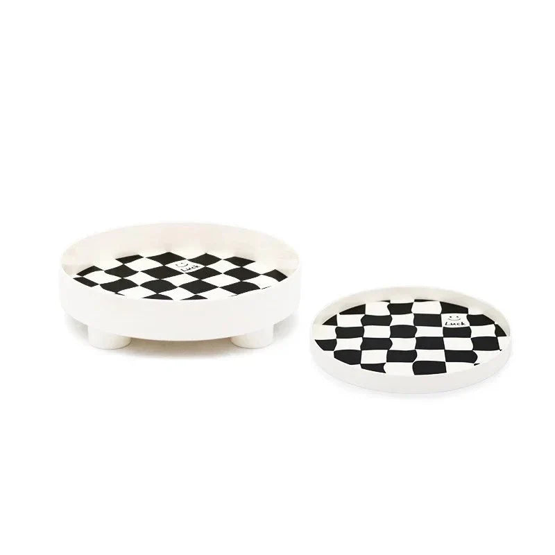 Lisslune | Monochrome Chessboard Storage Tray