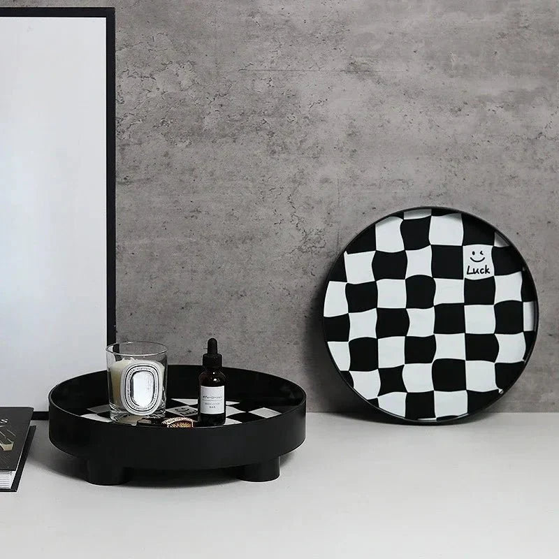 Lisslune | Monochrome Chessboard Storage Tray