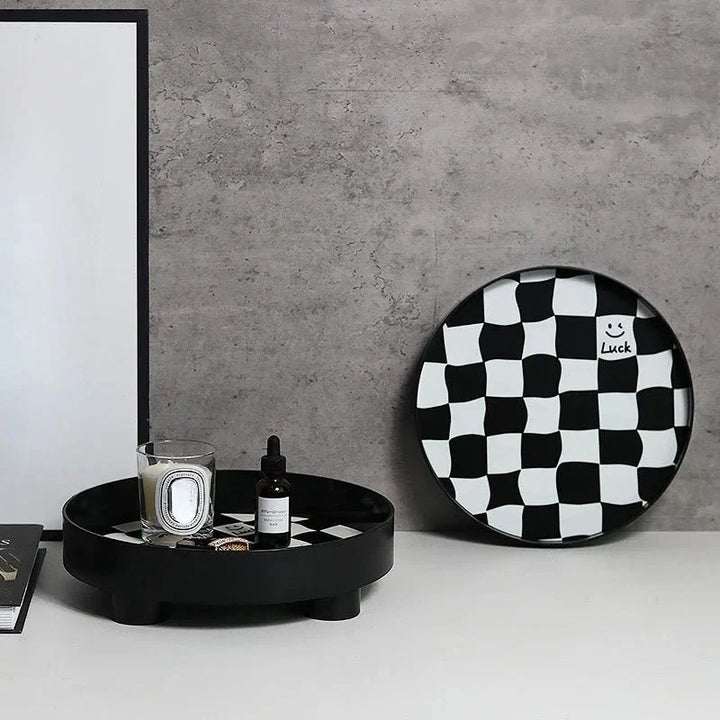 Lisslune | Monochrome Chessboard Storage Tray