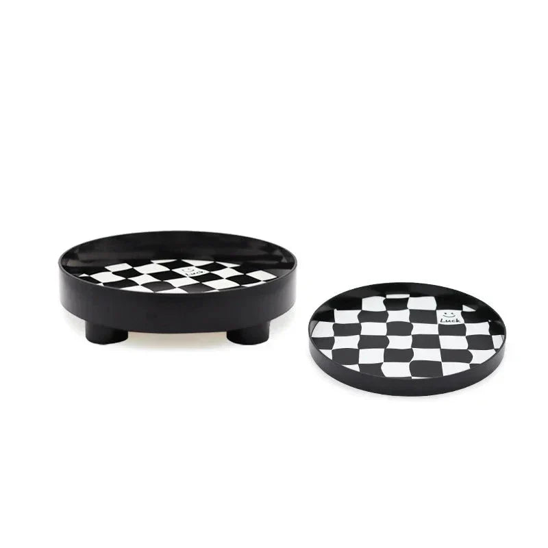 Lisslune | Monochrome Chessboard Storage Tray