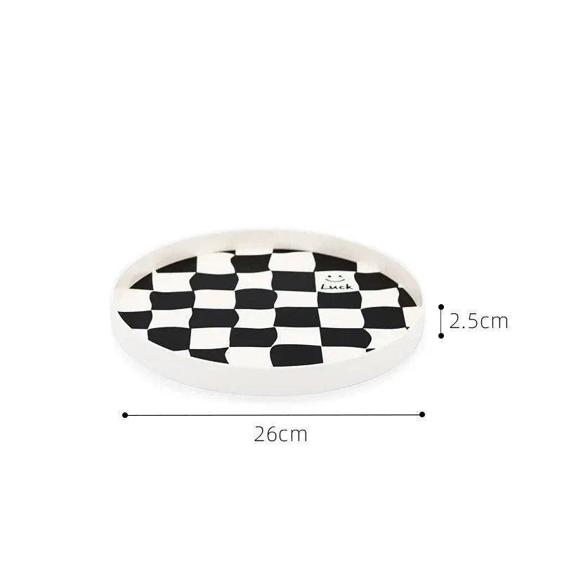Lisslune | Monochrome Chessboard Storage Tray