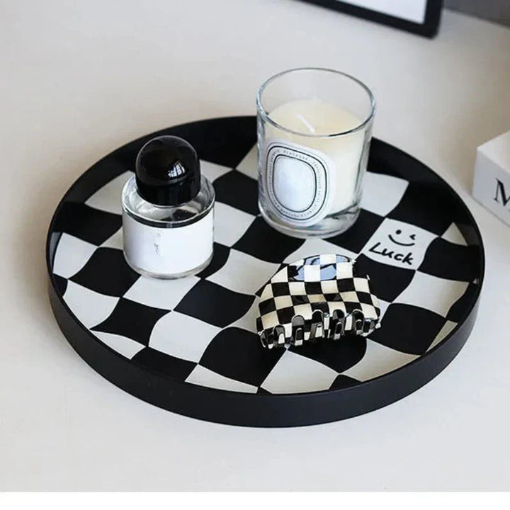 Lisslune | Monochrome Chessboard Storage Tray