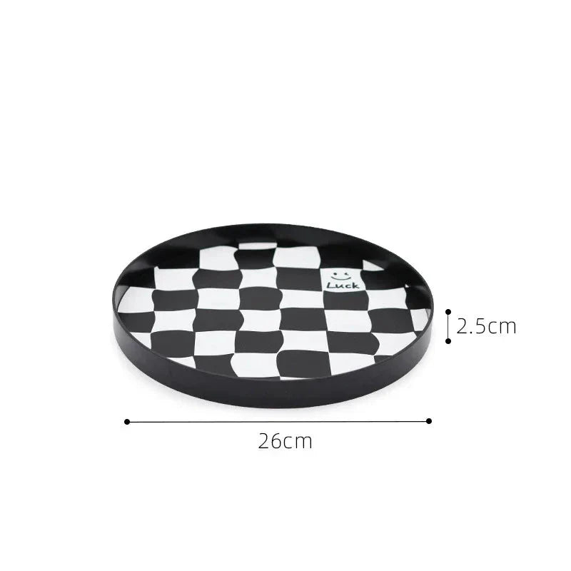 Lisslune | Monochrome Chessboard Storage Tray