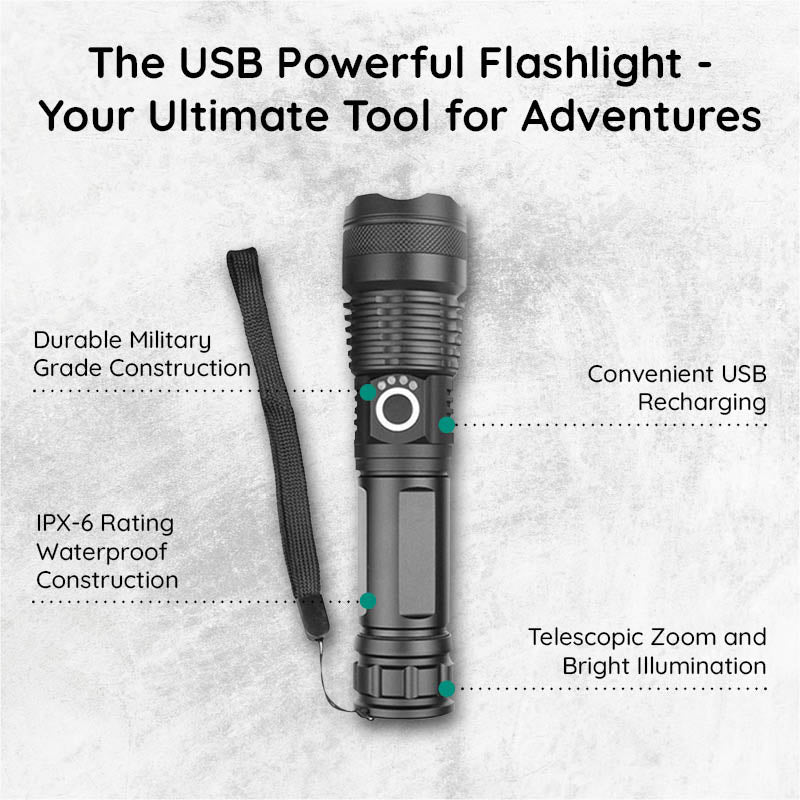 Lisslune | USB Powerful Flashlight Torch