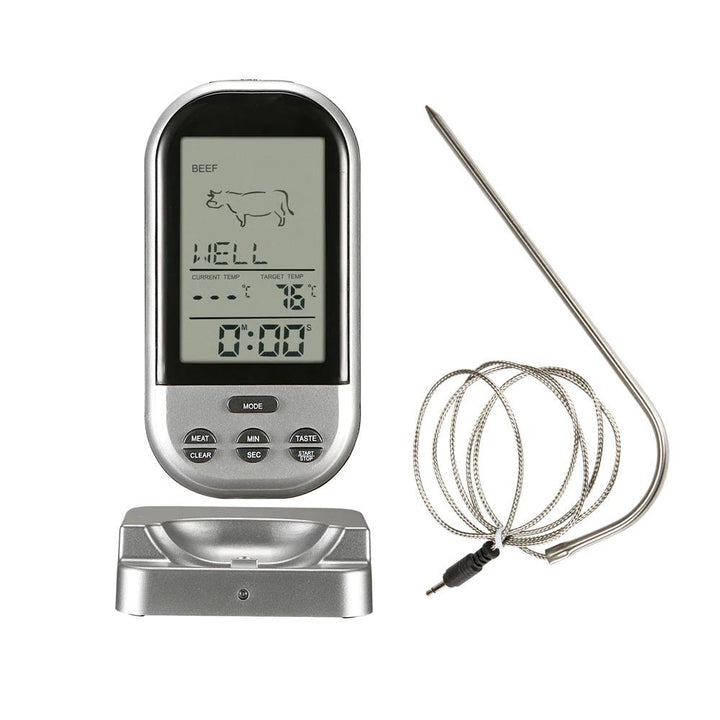 Lisslune | Digital Wireless Oven Thermometer with Timer Alarm