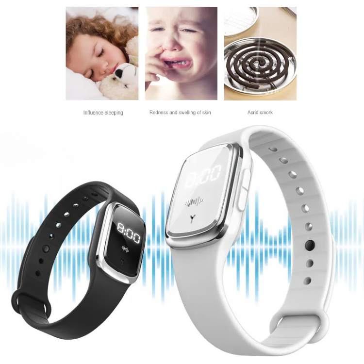 Lisslune | Ultrasonic Mosquito Repellent Bracelet | Lightweight, Weatherproof & Ideal for Outdoor Activities