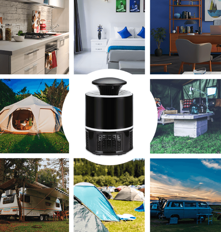 Lisslune | Ultra LED Mosquito Killer Lamp – Silent Insect Trap with UV Light & USB Charging for Indoor Use