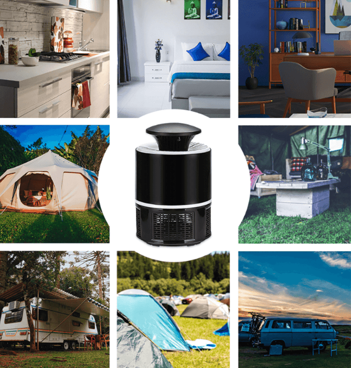 Lisslune | Ultra LED Mosquito Killer Lamp – Silent Insect Trap with UV Light & USB Charging for Indoor Use