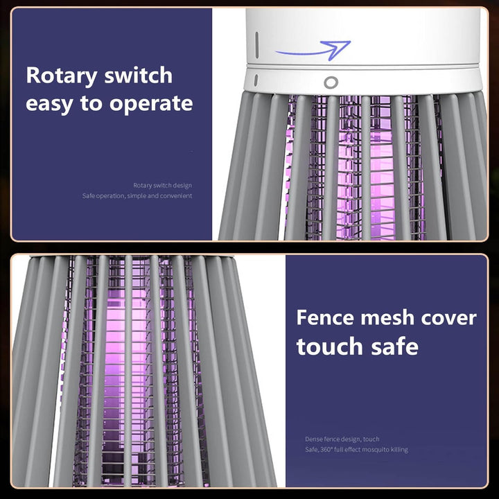 Lisslune | Mosquito & Bug Killer Lamp - 2 Pack, UV Light Insect Trap for Indoor & Outdoor Use, Effective Pest Control Solution