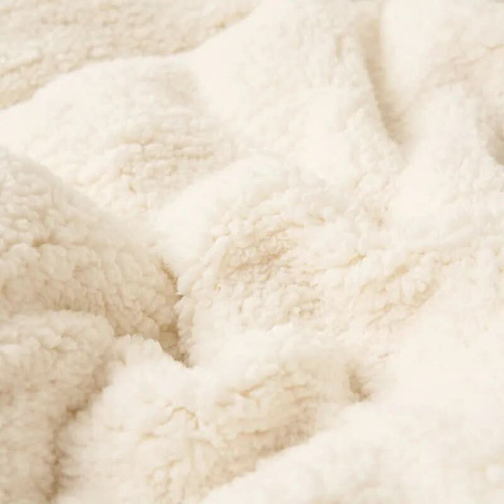Lisslune | Reversible Sherpa Fleece Blanket for Bed and Sofa