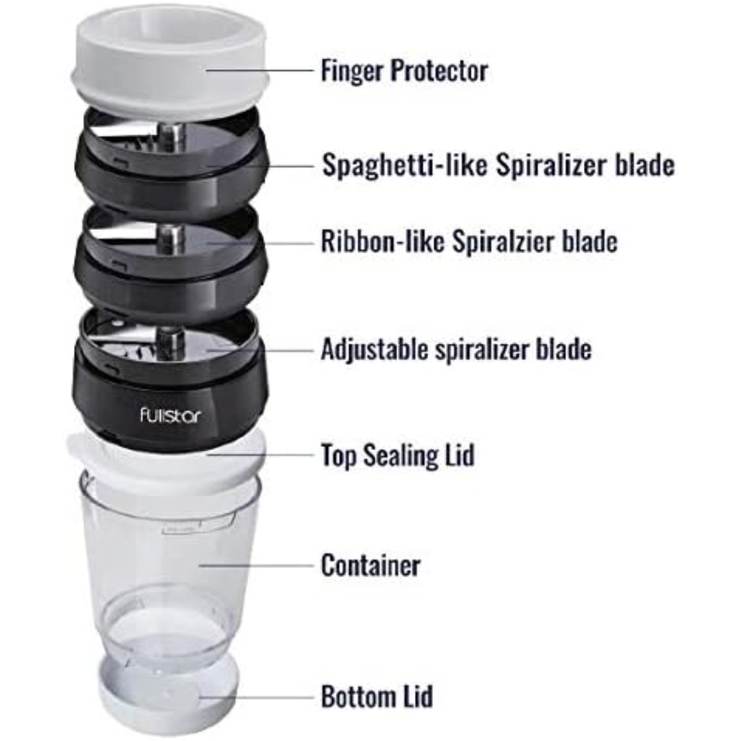Lisslune | Multifunctional Vegetable Spiral Slicer with Stainless Steel Blade