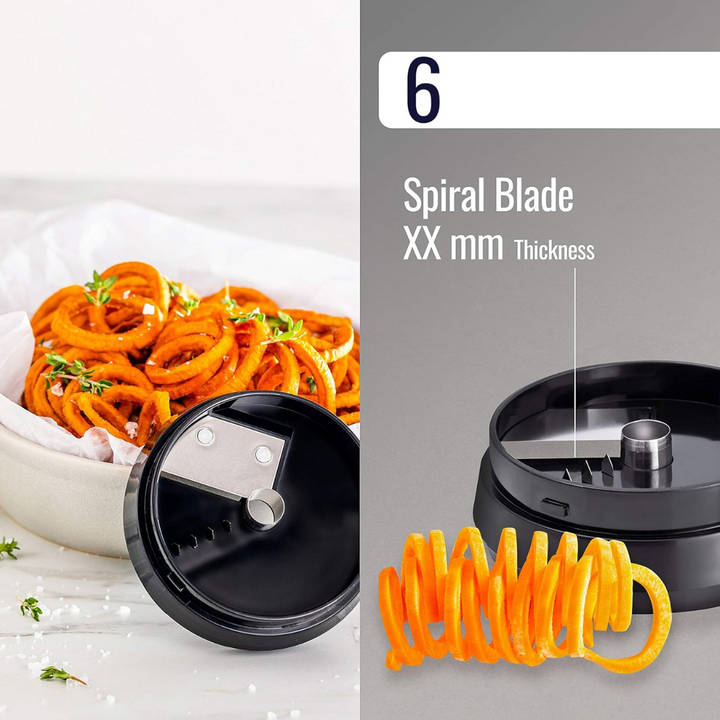 Lisslune | Multifunctional Vegetable Spiral Slicer with Stainless Steel Blade