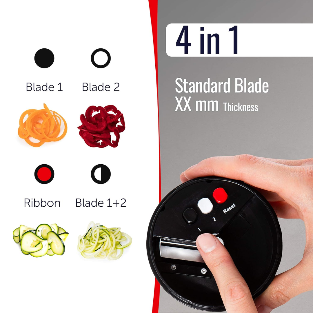 Lisslune | Multifunctional Vegetable Spiral Slicer with Stainless Steel Blade