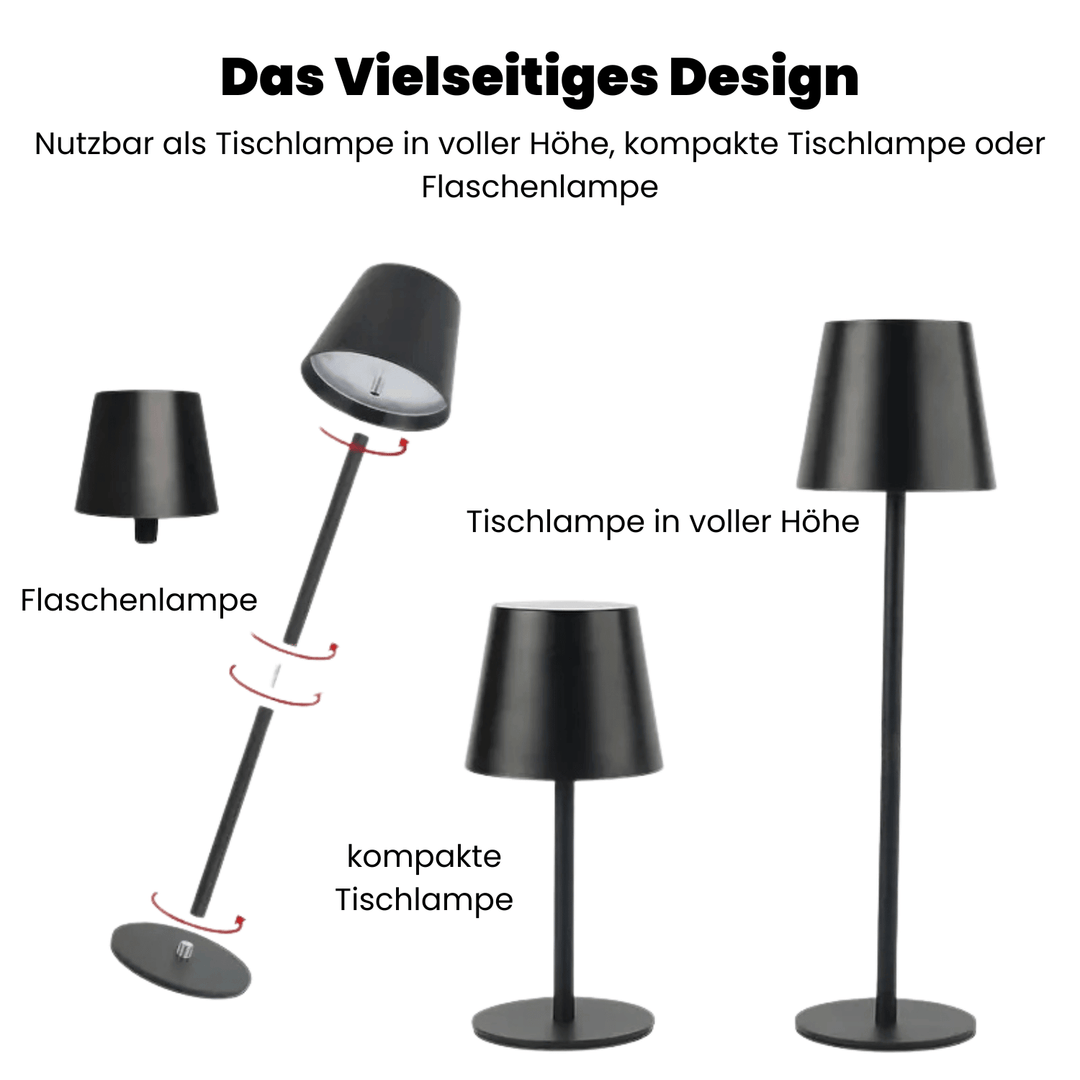 Lisslune | LED Table Lamp – Wireless, Touch Control & Dimmable Light