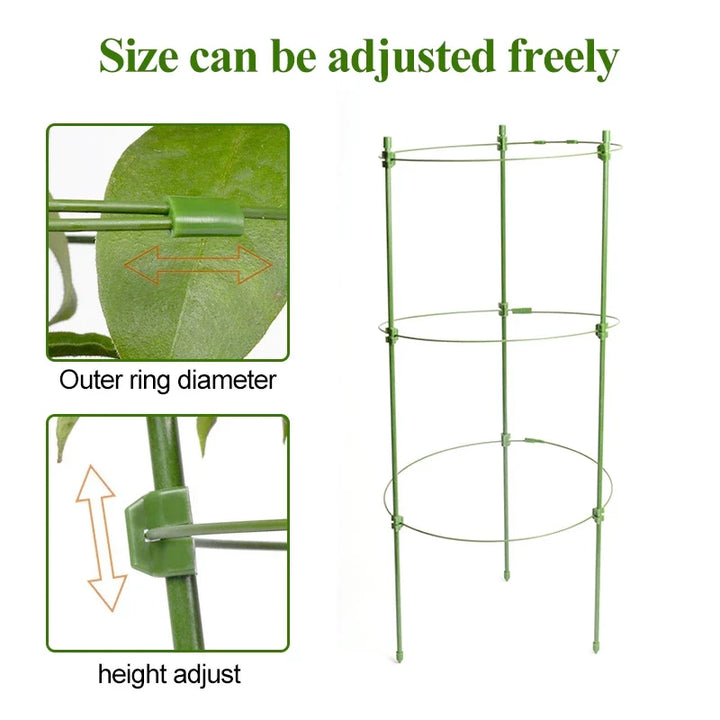 Lisslune | Climbing frame for plants – Sturdy support ring frame for climbing plants