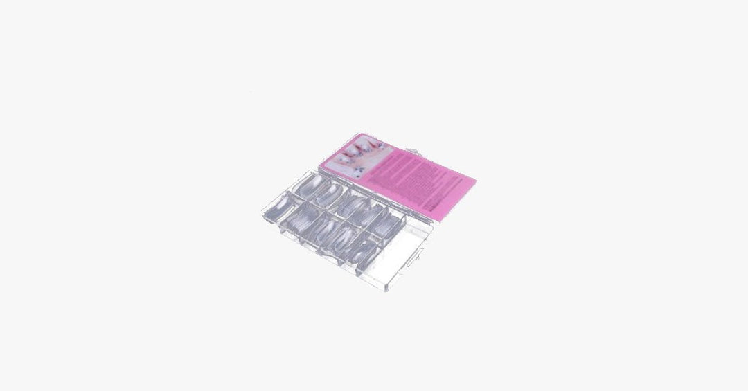 Lisslune | 12 Piece Dual Forms Nail Forms for Acrylic & Gel Nails All Sizes