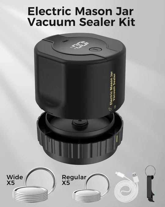 Lisslune | Electric Mason Jar Vacuum Sealer Kit