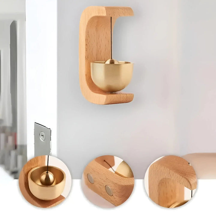 Lisslune | Door bells - Melodic - Decorative wood - Japanese style - Singing bowl bell