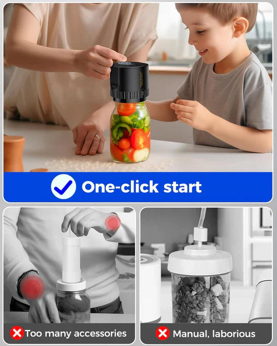 Lisslune | Electric Mason Jar Vacuum Sealer Kit