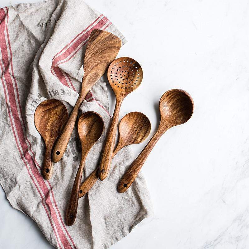 Lisslune | Natural Wooden Kitchen Set - RustiCook
