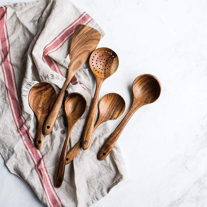 Lisslune | Natural Wooden Kitchen Set - RustiCook