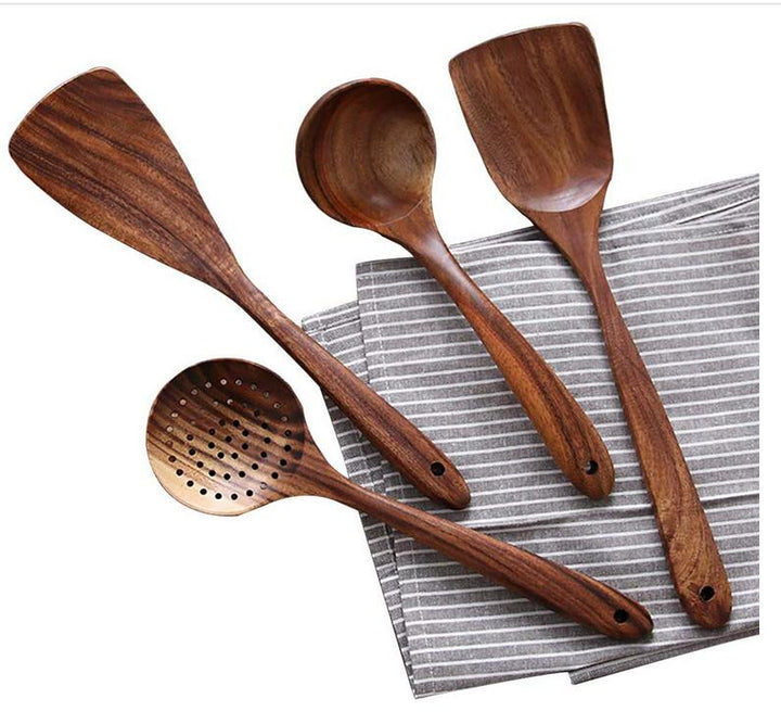 Lisslune | Natural Wooden Kitchen Set - RustiCook