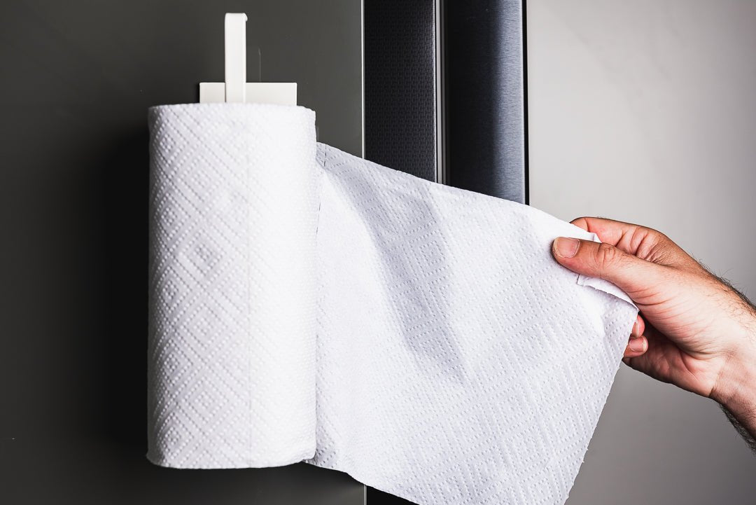 Lisslune | NeatHold – Space-Saving Mounted Paper Towel Holder with Durable Iron Design