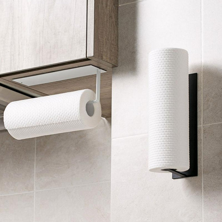 Lisslune | NeatHold – Space-Saving Mounted Paper Towel Holder with Durable Iron Design