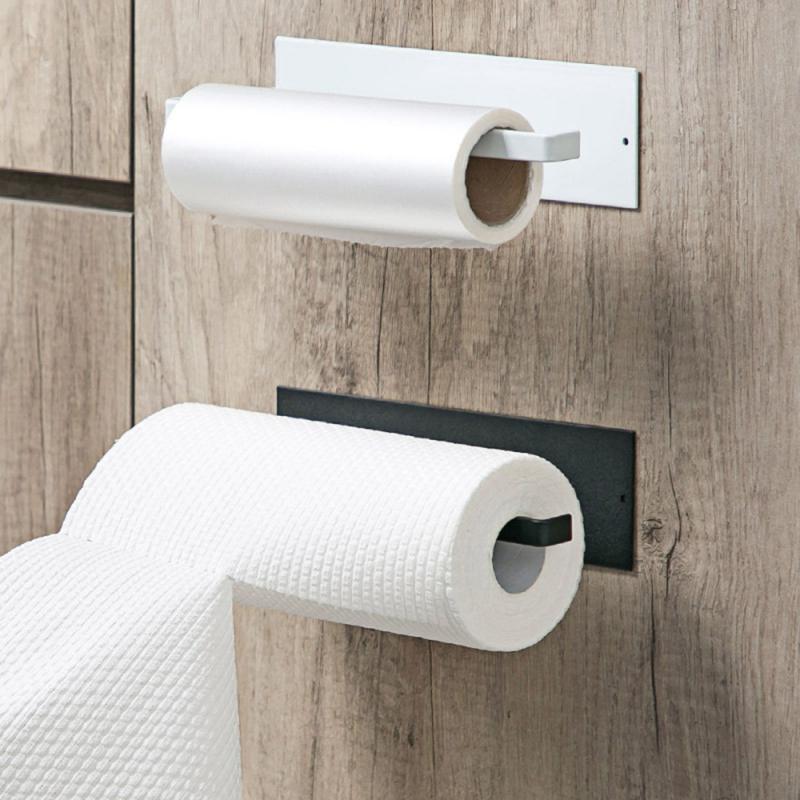 Lisslune | NeatHold – Space-Saving Mounted Paper Towel Holder with Durable Iron Design