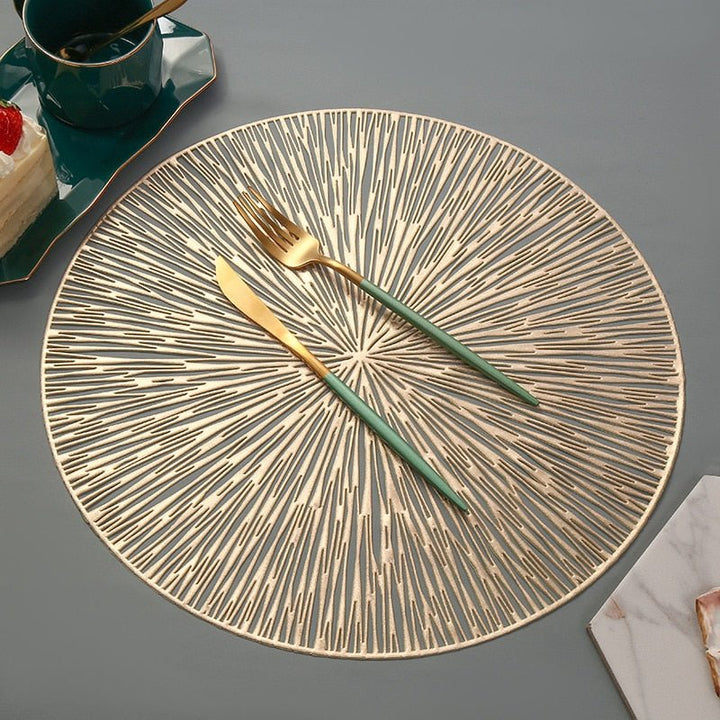 Lisslune | NebulaGlow™ Placemats for Dinner | Elegant Table Mats in Galaxy Design | Heat Resistant & Non-Slip Table Decor