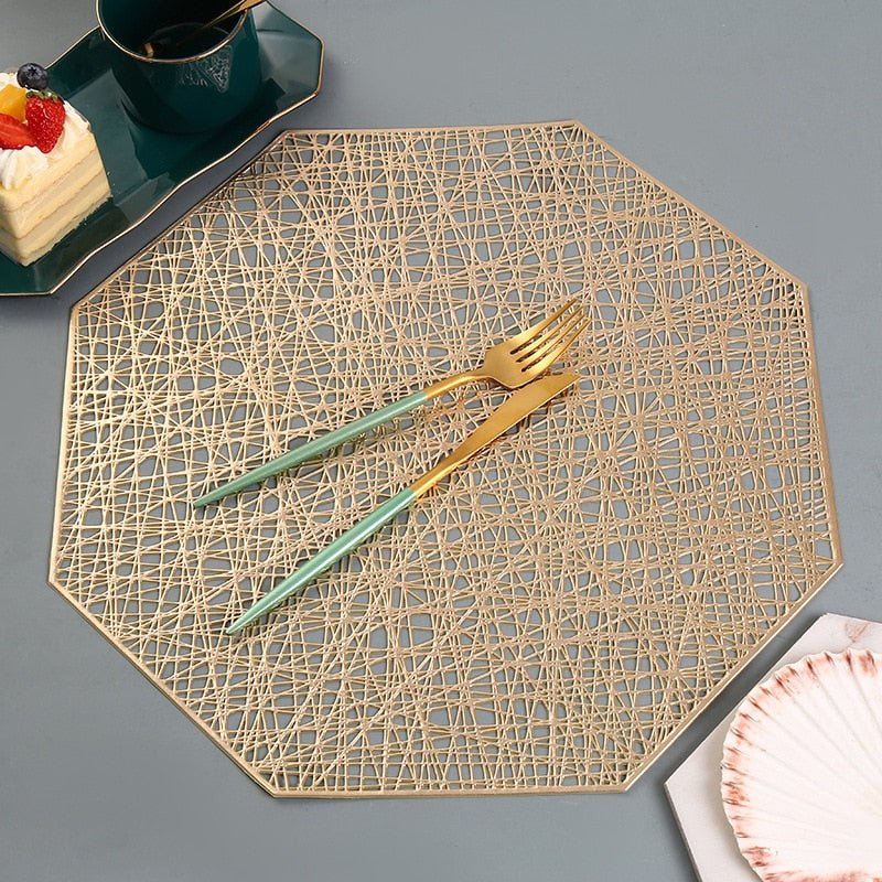 Lisslune | NebulaGlow™ Placemats for Dinner | Elegant Table Mats in Galaxy Design | Heat Resistant & Non-Slip Table Decor