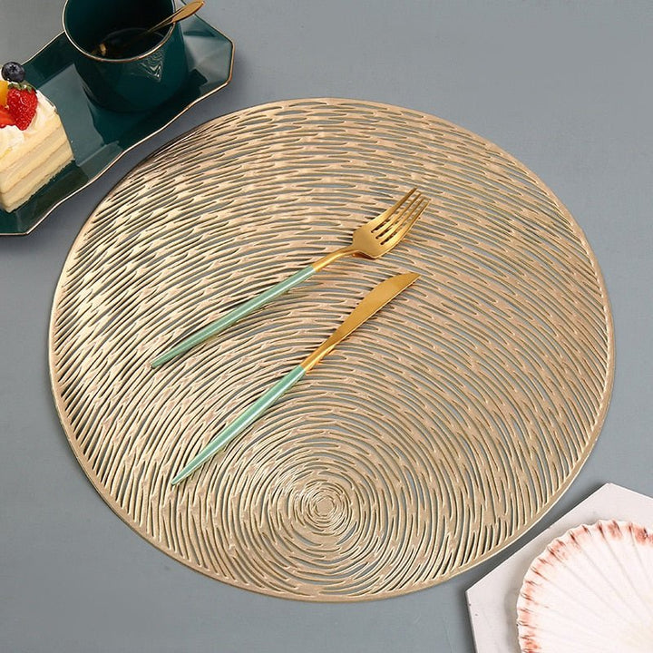 Lisslune | NebulaGlow™ Placemats for Dinner | Elegant Table Mats in Galaxy Design | Heat Resistant & Non-Slip Table Decor