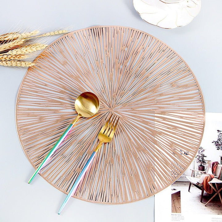 Lisslune | NebulaGlow™ Placemats for Dinner | Elegant Table Mats in Galaxy Design | Heat Resistant & Non-Slip Table Decor