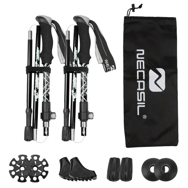 Lisslune | NECASIL – Collapsible Trekking Poles for Stable Hiking Support