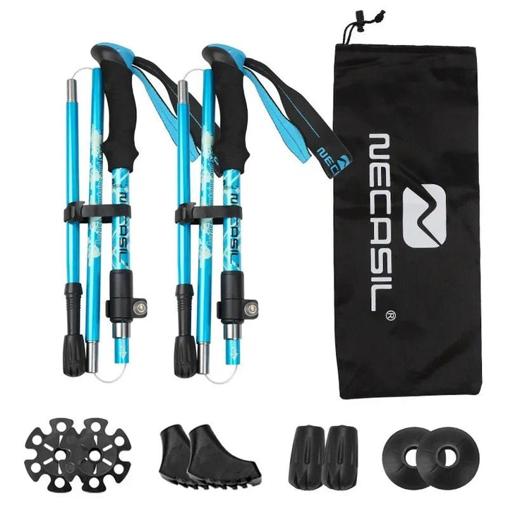 Lisslune | NECASIL – Collapsible Trekking Poles for Stable Hiking Support