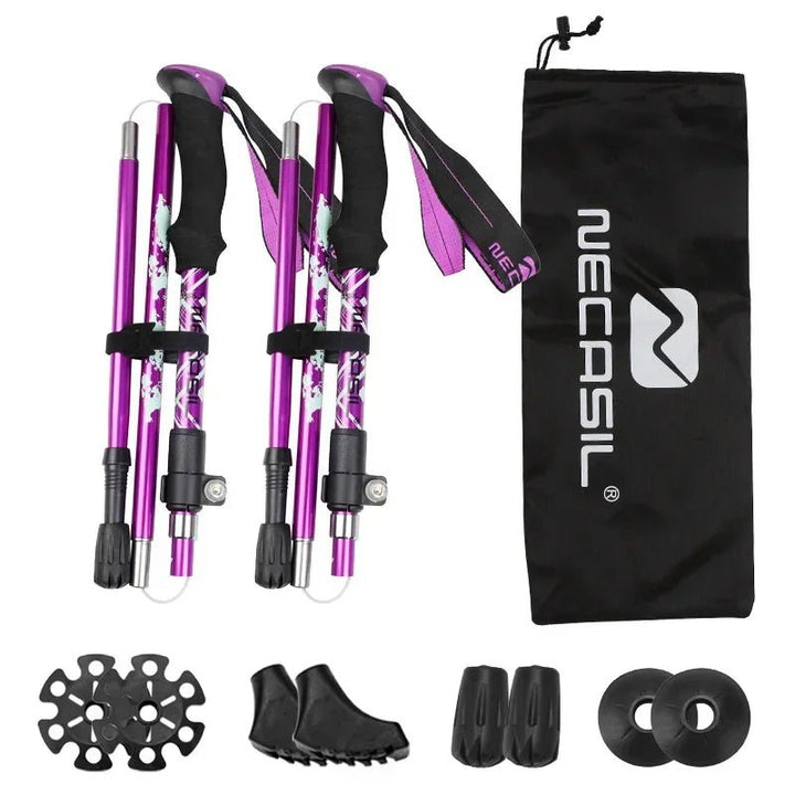 Lisslune | NECASIL – Collapsible Trekking Poles for Stable Hiking Support