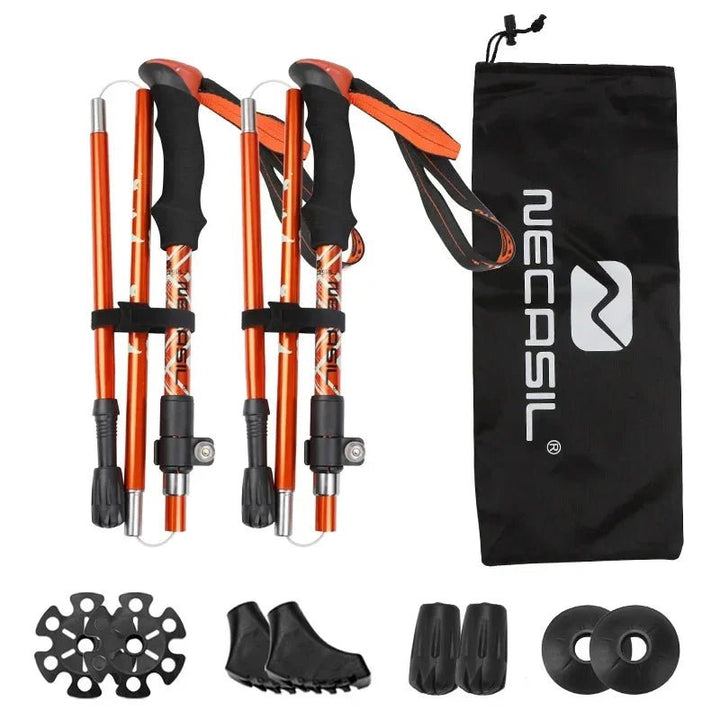 Lisslune | NECASIL – Collapsible Trekking Poles for Stable Hiking Support