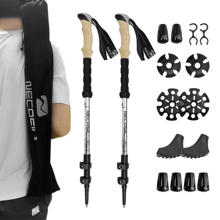 Lisslune | NECASIL – Collapsible Trekking Poles for Stable Hiking Support