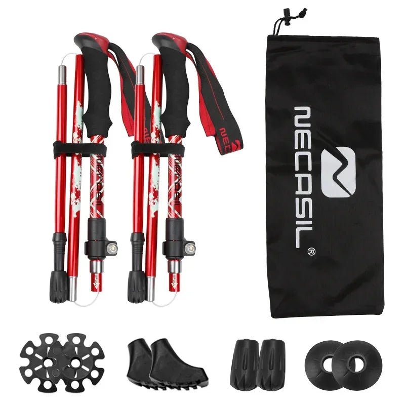 Lisslune | NECASIL – Collapsible Trekking Poles for Stable Hiking Support