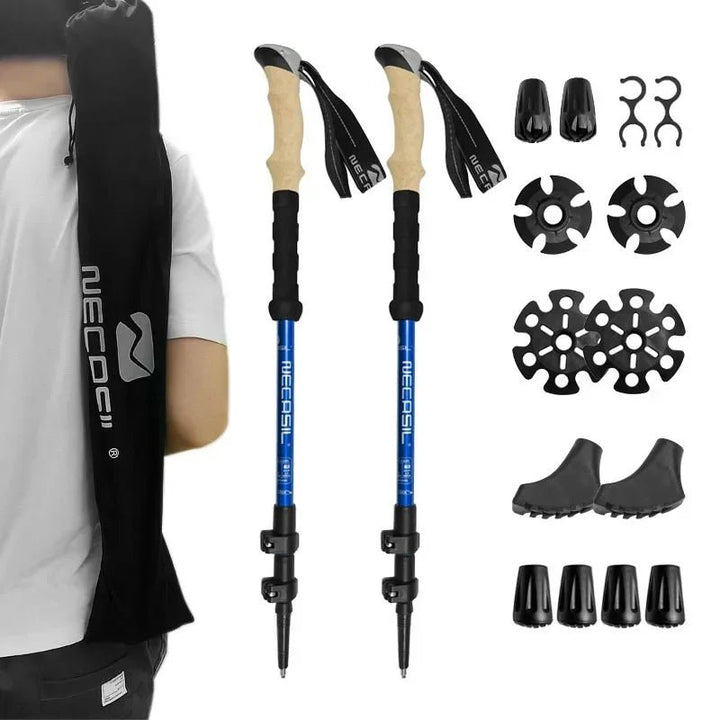 Lisslune | NECASIL – Collapsible Trekking Poles for Stable Hiking Support